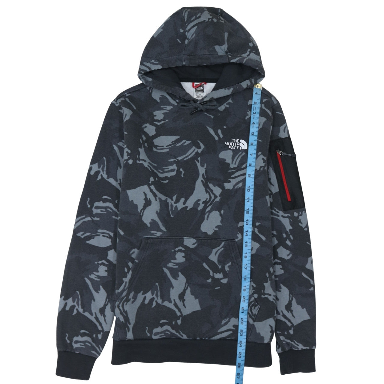 The North Face Men's Grey Camouflage Pullover Hoodie Size S