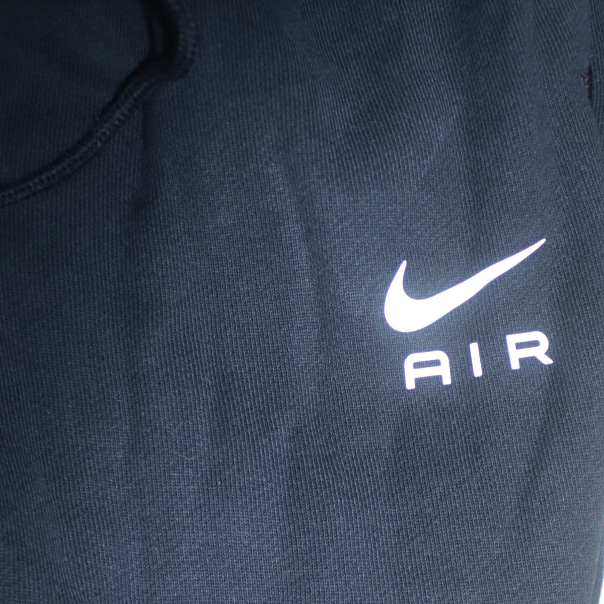 Additional view of Nike Air Men's Black Jogger Trousers, size M, Regular Fit Fleece