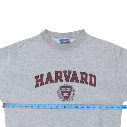 Champion Men’s Grey Harvard Crew Neck Fleece Sweatshirt S