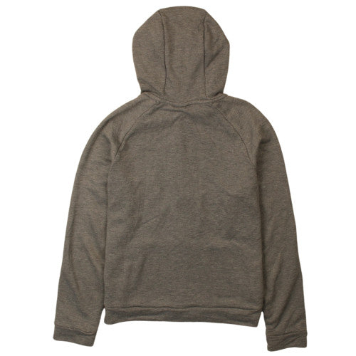 Back view of Nike boys’ grey xl full zip hoodie dri-fit sweatshirt 13-15 years