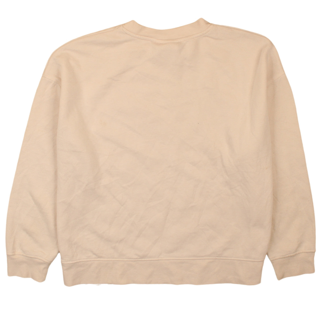 Disney Women Beige Mickey Mouse Pullover Sweatshirt L