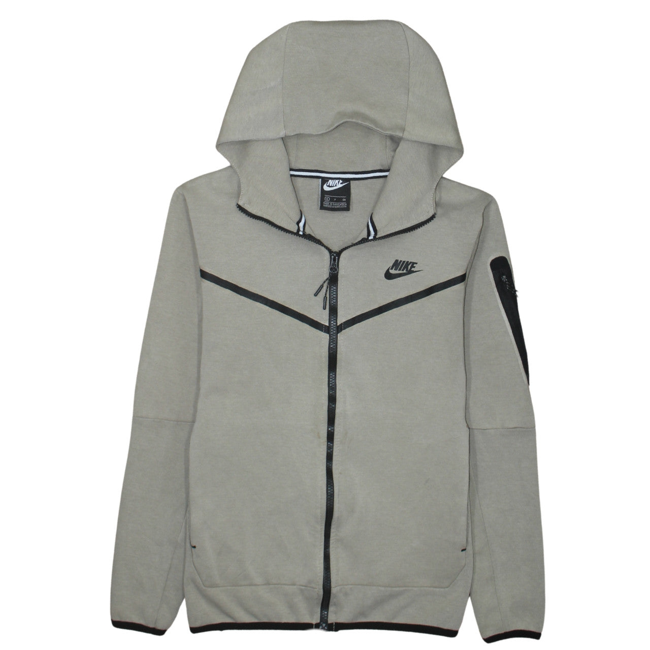 Nike Men's Grey Full Zip Hoodie Small Regular Fit