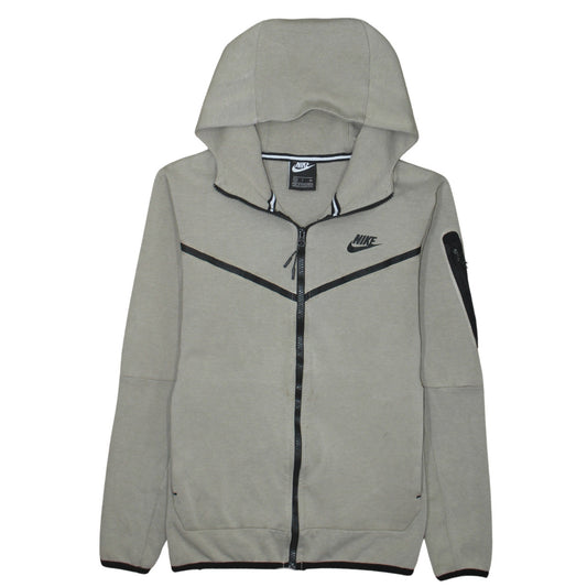 Nike Men's Grey Full Zip Hoodie Small Regular Fit