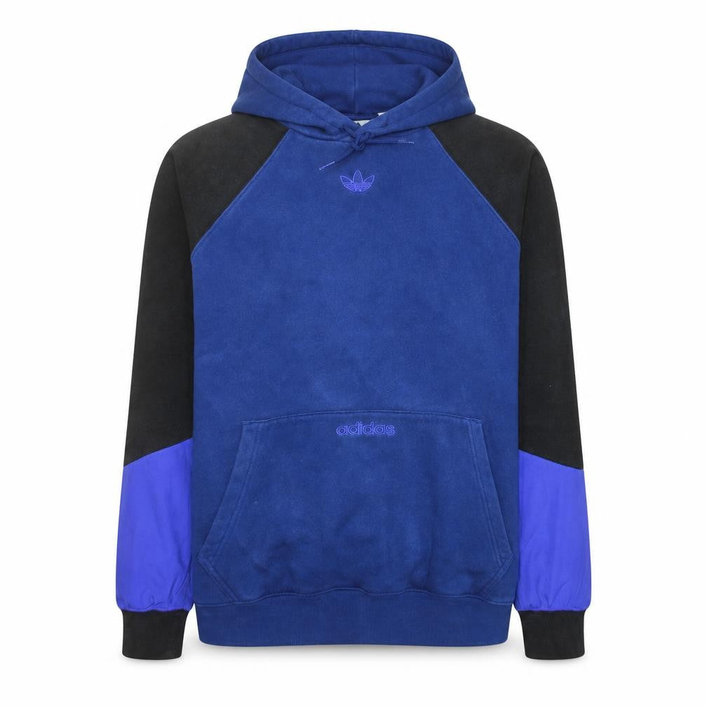 Adidas Men's Blue Pullover Hoodie Medium Fleece Sweatshirt