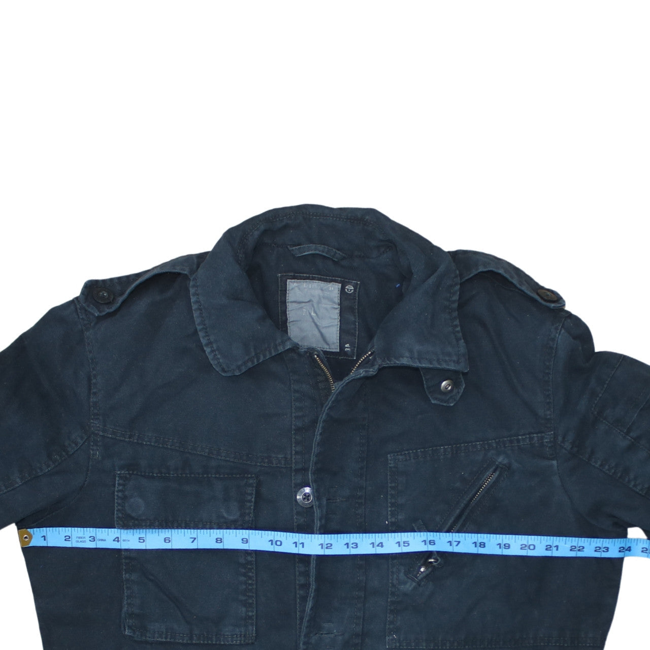 Christian Dior Men Blue Cotton Military Jacket Size M