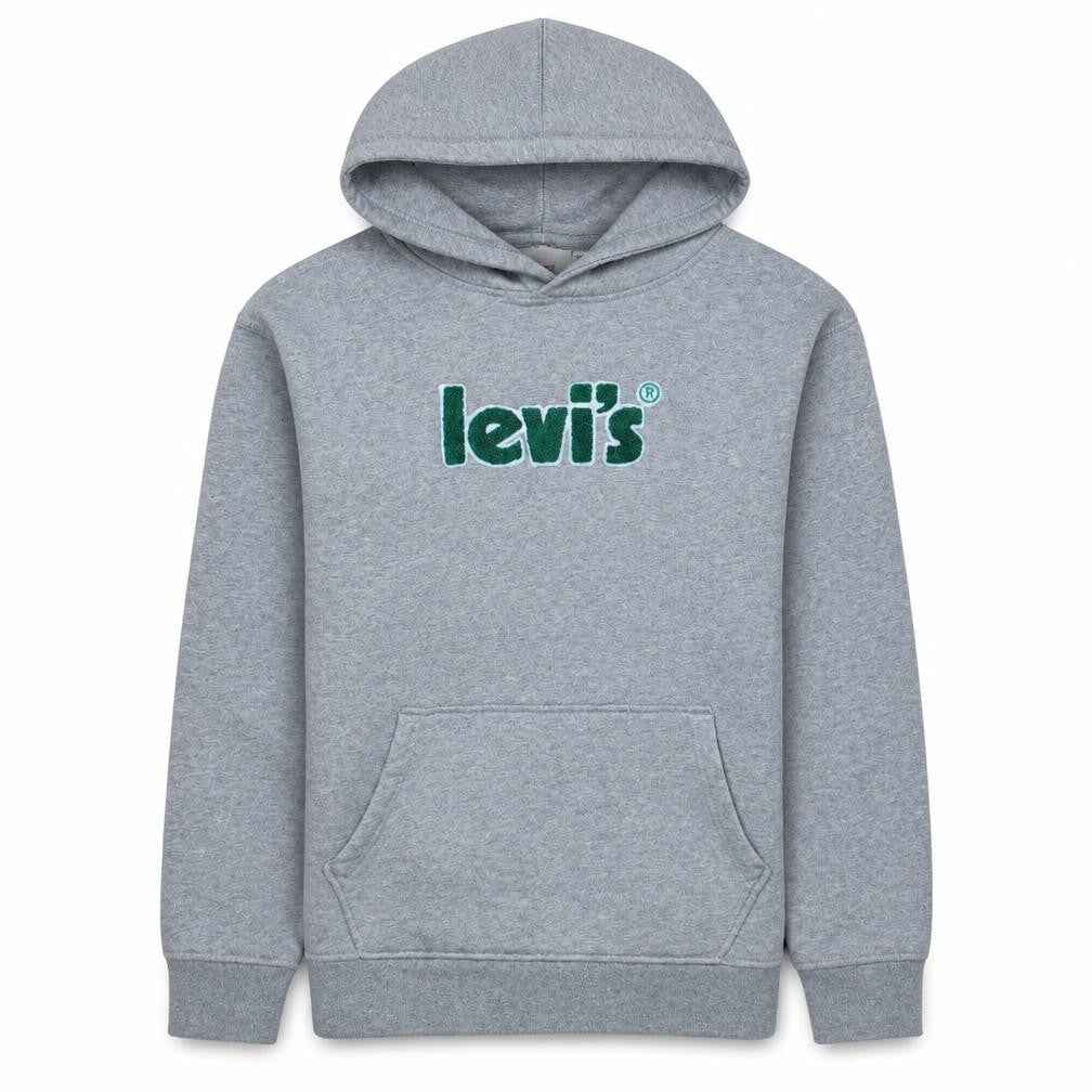 Levi's Men's Grey Relaxed Fit Pullover Hoodie XS Graphic Logo
