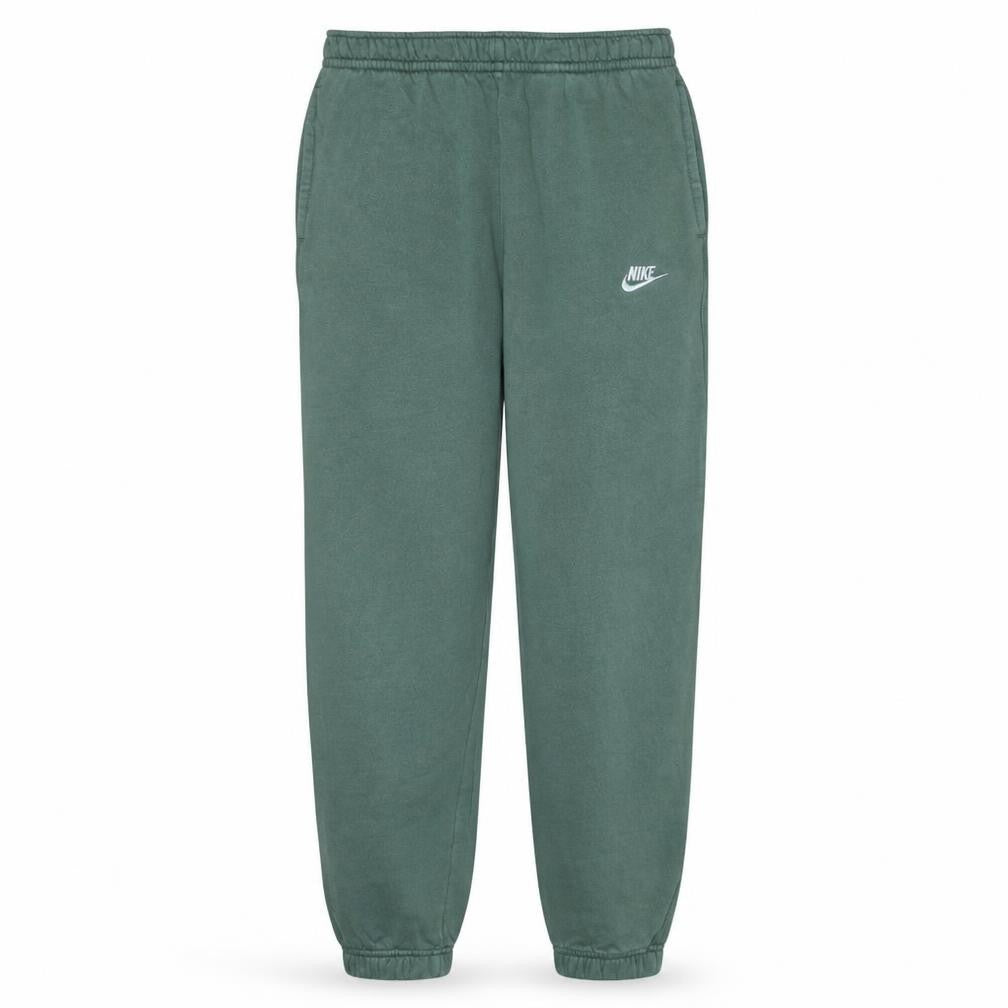 Front view of Nike Men's Green Regular Fit Fleece Sweatpants, size S