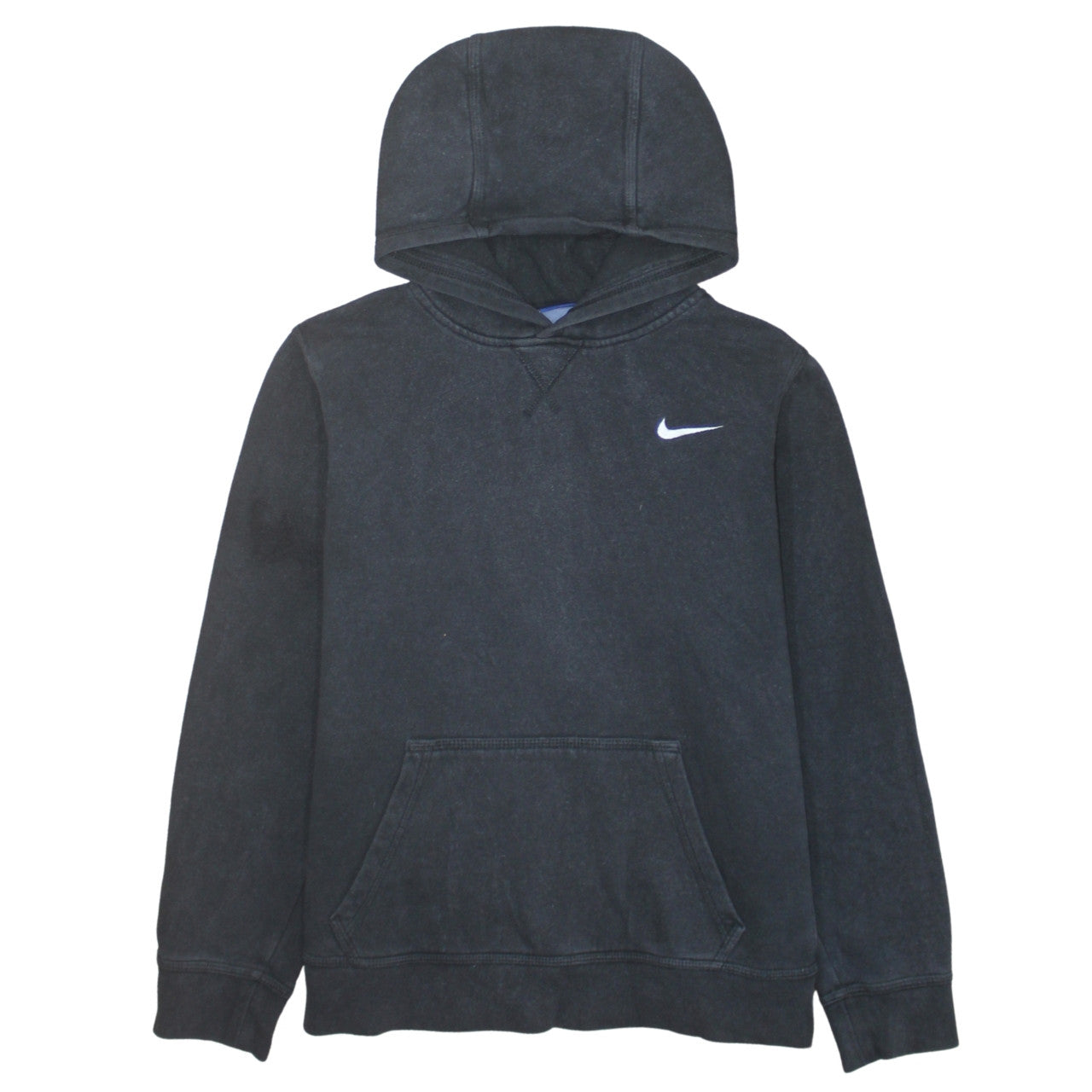 Nike Boys Black Pullover Hoodie XL 13-15 Years Fleece Logo Sweatshirt
