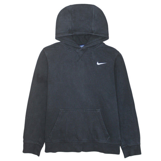 Nike Boys Black Pullover Hoodie XL 13-15 Years Fleece Logo Sweatshirt