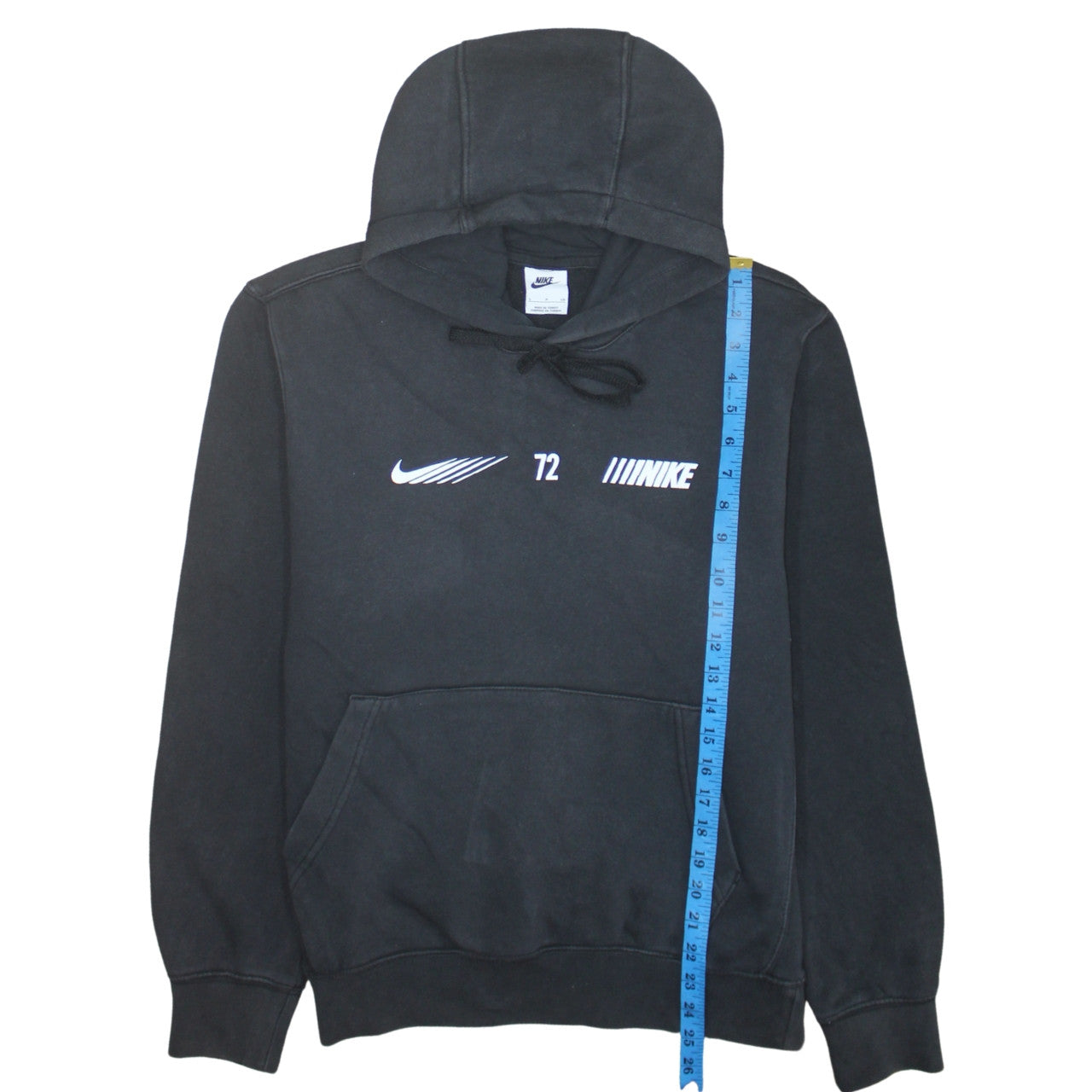 Nike Men's Black Pullover Hoodie Small Logo Graphic Fleece