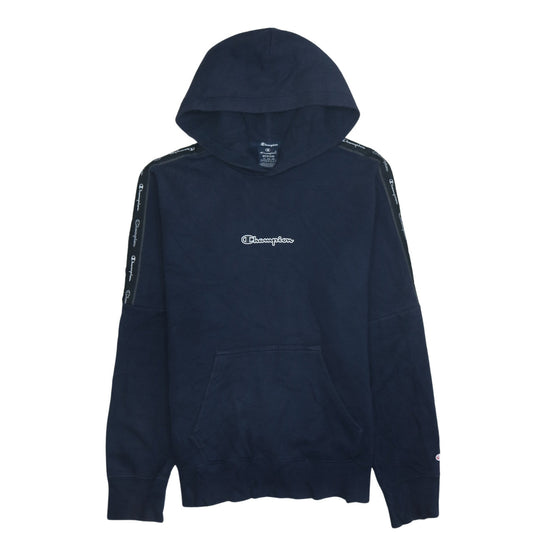 Champion Men's Blue Medium Pullover Hoodie Logo Sweatshirt