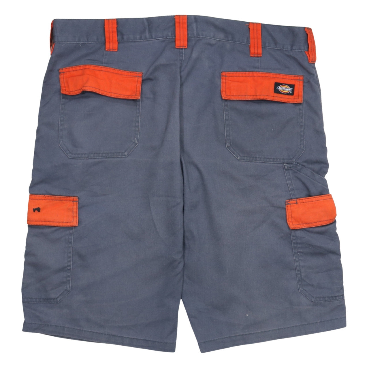 Dickies Men's Blue & Orange Cargo Workwear Shorts Size 34