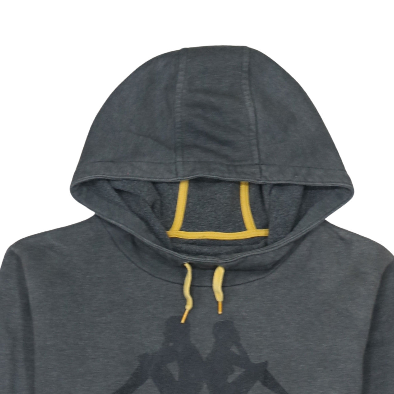 Kappa Men's Grey Pullover Hoodie Large Logo Sportswear
