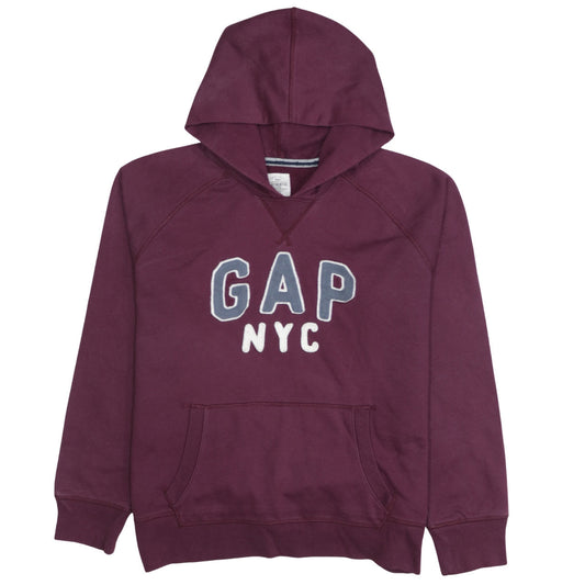 GAP Women’s Burgundy Hooded Pullover Sweatshirt XL Cotton Blend