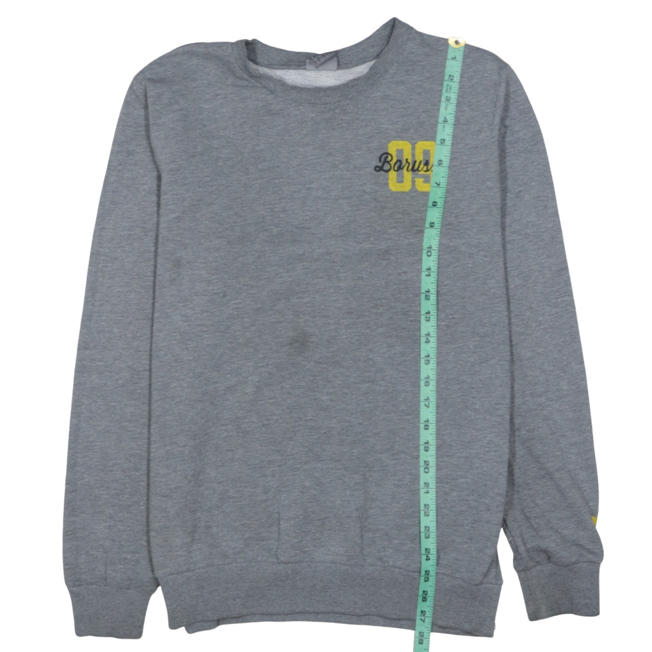 Puma Mens Grey BVB 09 Borussia Sweatshirt Size M Crew Neck Pullover