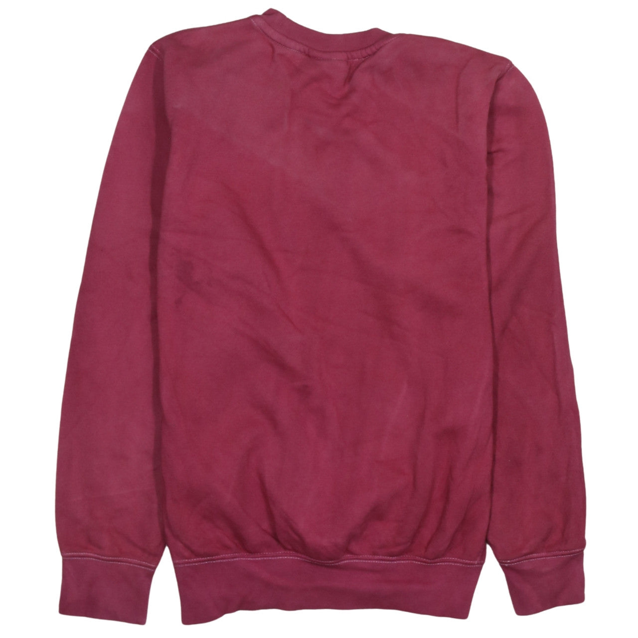 Nike Womens Burgundy XS Pullover Crew Neck Sweatshirt Cotton Blend