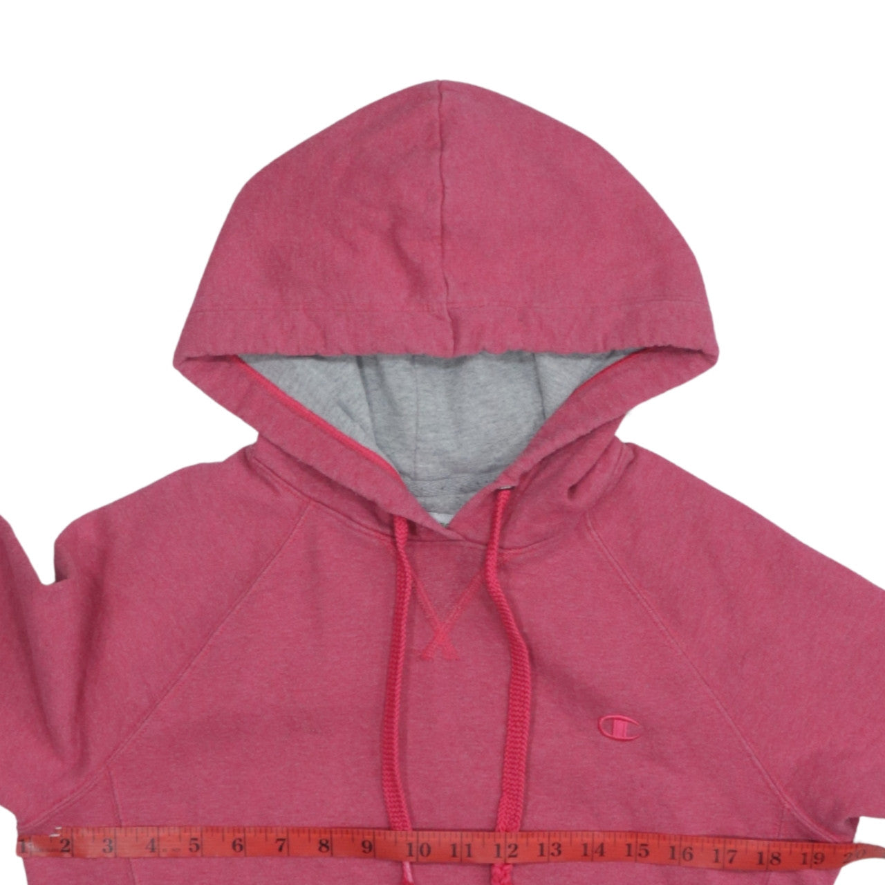 Champion Womens Pink Hooded Pullover Sweatshirt Size M
