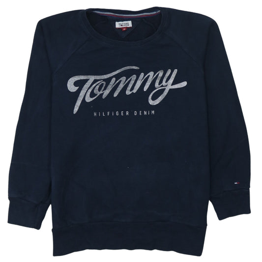 Tommy Hilfiger Denim Womens Navy Blue M Pullover Sweatshirt