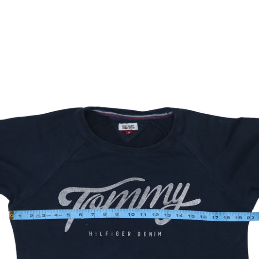 Tommy Hilfiger Denim Womens Navy Blue M Pullover Sweatshirt