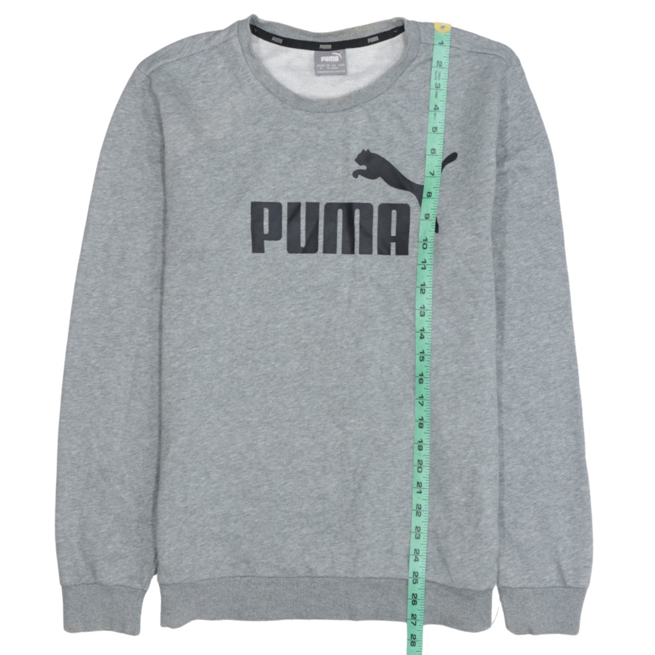 Puma Men's Grey Crew Neck Pullover Sweatshirt Size M Sportswear