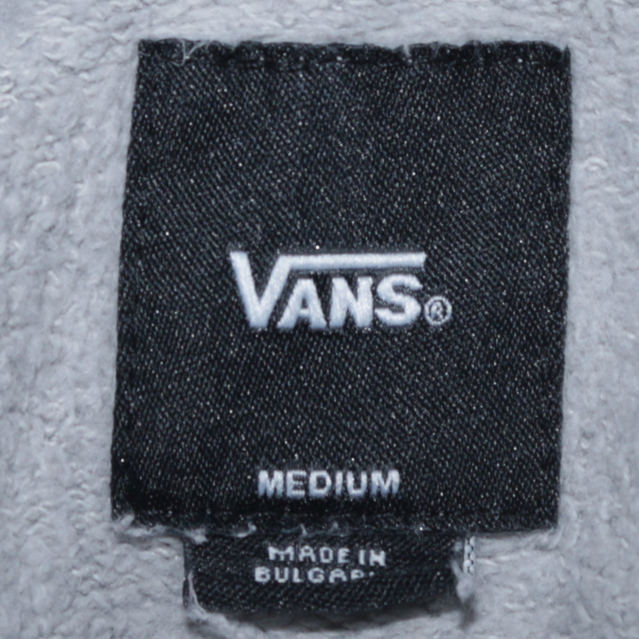 Vans Mens Grey Pullover Hoodie Medium Logo Skate Sweatshirt