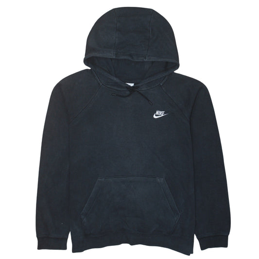 Nike Men's Black Pullover Hoodie L Logo Fleece Sweatshirt