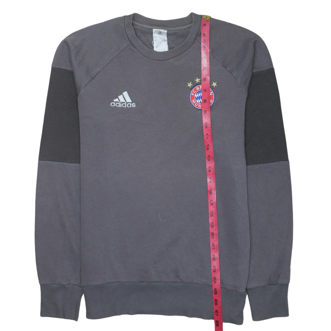 Adidas Men’s Grey FC Bayern Munich Pullover Sweatshirt M