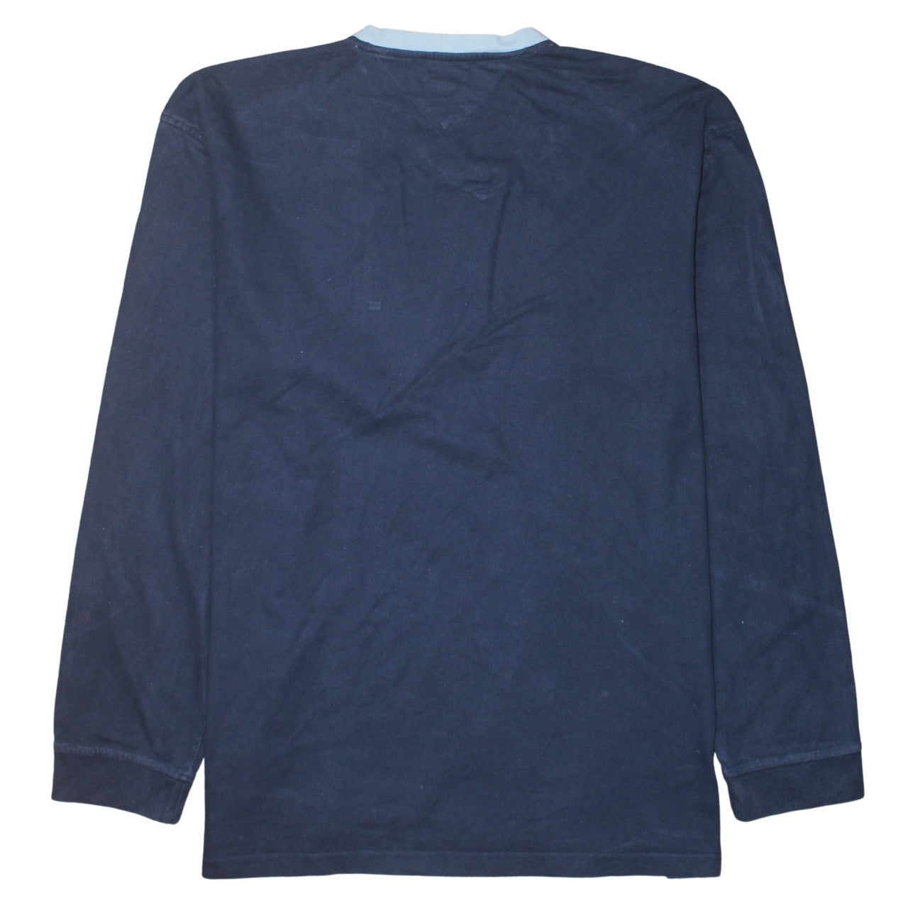 Tommy Hilfiger Men's Blue V-Neck Long Sleeve Cotton Sweatshirt 2XL