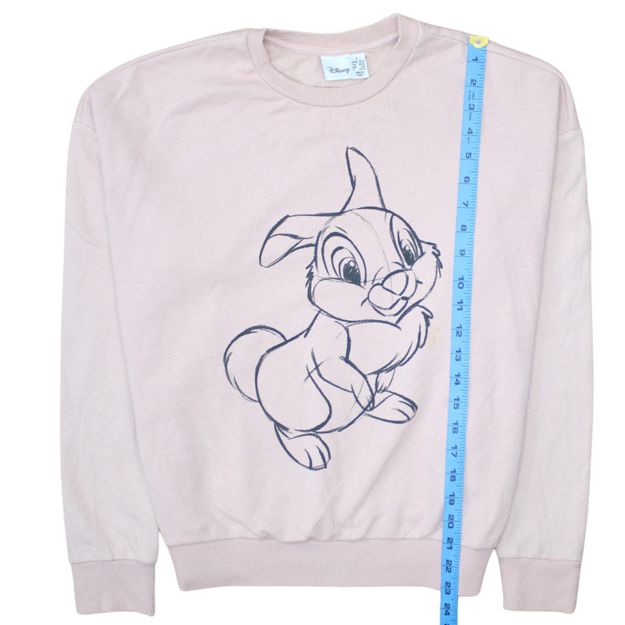 Disney Women Pink Thumper Sweatshirt Size S 10/12 Pullover Cotton