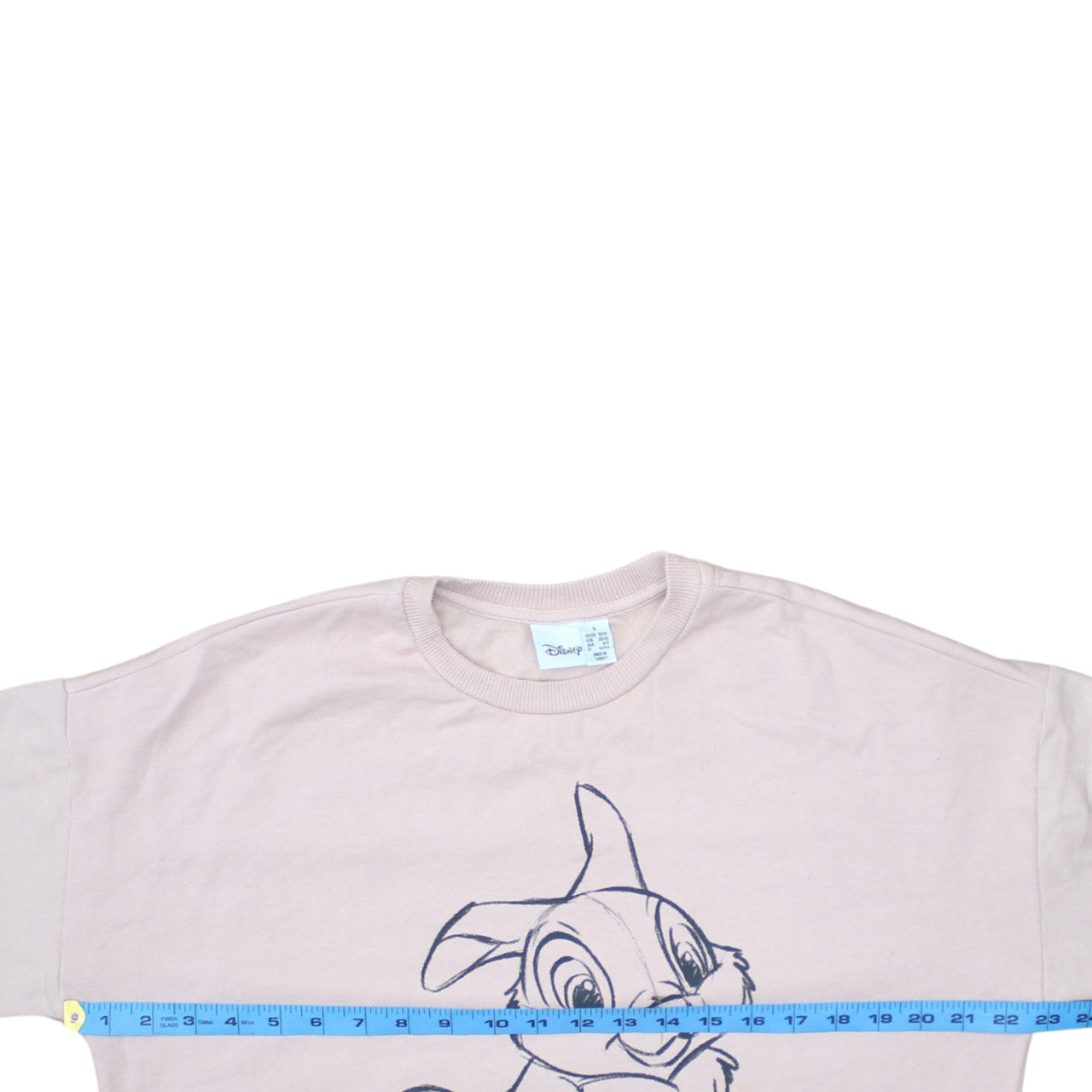 Disney Women Pink Thumper Sweatshirt Size S 10/12 Pullover Cotton
