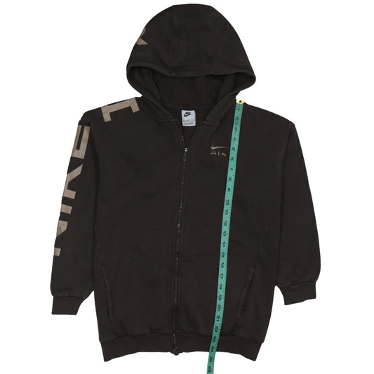 Nike Boys Black Full Zip Hoodie 146cm Fleece Lined Sportswear