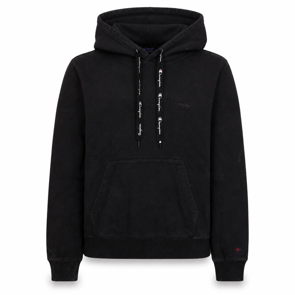 Champion Women's Black Pullover Hoodie Medium Cotton Blend