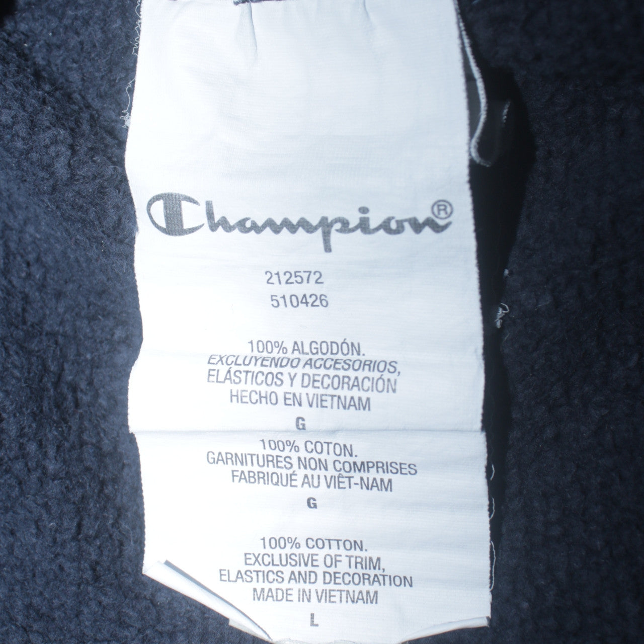 Champion Men’s Blue Crew Neck Pullover Sweatshirt Size L