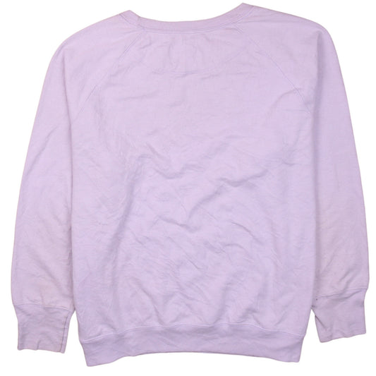 Champion Womens Lilac Pullover Sweatshirt 2XL Logo Print Crew Neck