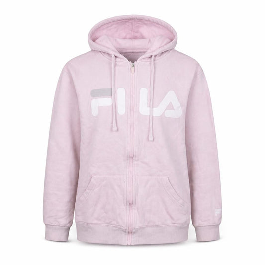 Fila Womens Pink Full Zip Hoodie Size 8 Hooded Sweatshirt