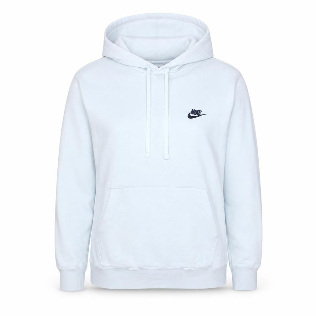 Nike Women White Medium Pullover Hoodie Cotton Blend