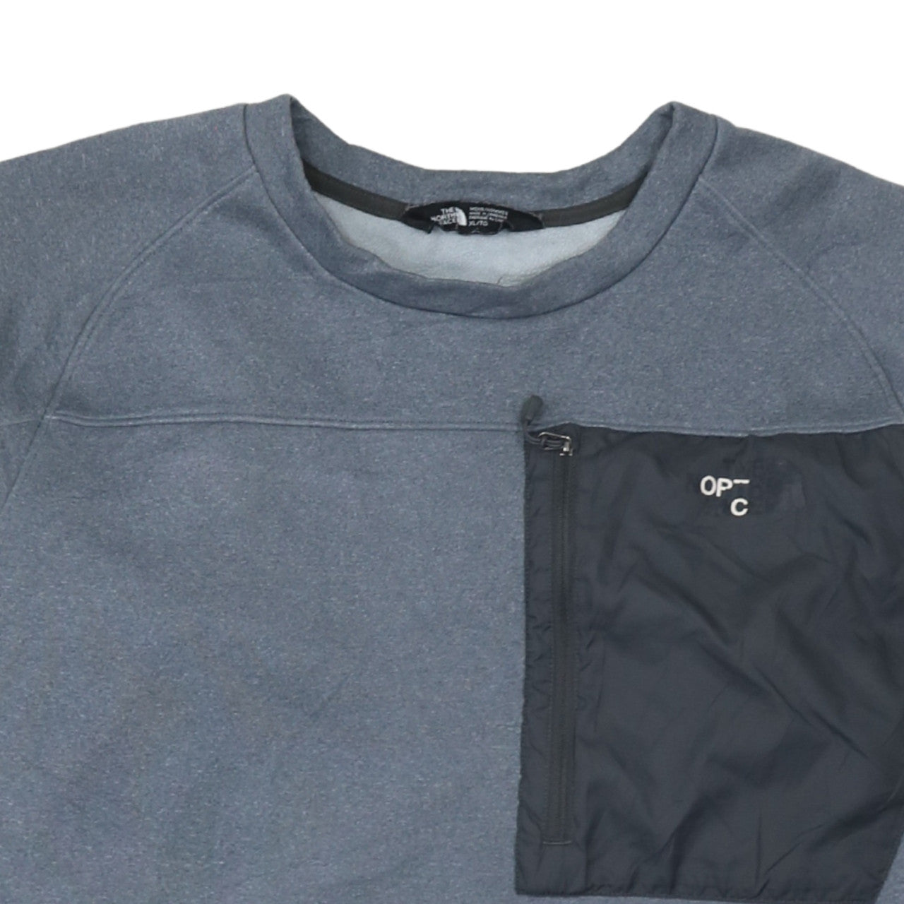 The North Face Men’s Grey XL Pullover Sweatshirt with Zipped Pocket