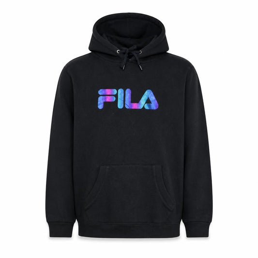 Fila Men's Black Pullover Hoodie XL Logo Graphic Sportswear