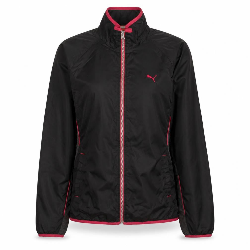 Puma Women's Black Lightweight Windbreaker Jacket Size L