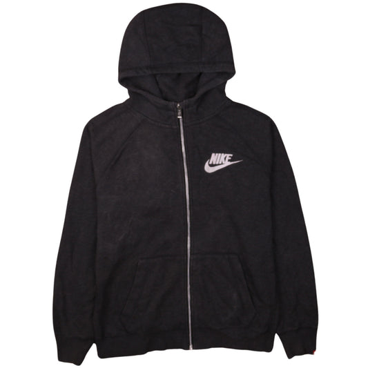 Nike Women's Black Full Zip Hoodie XL Relaxed Fit