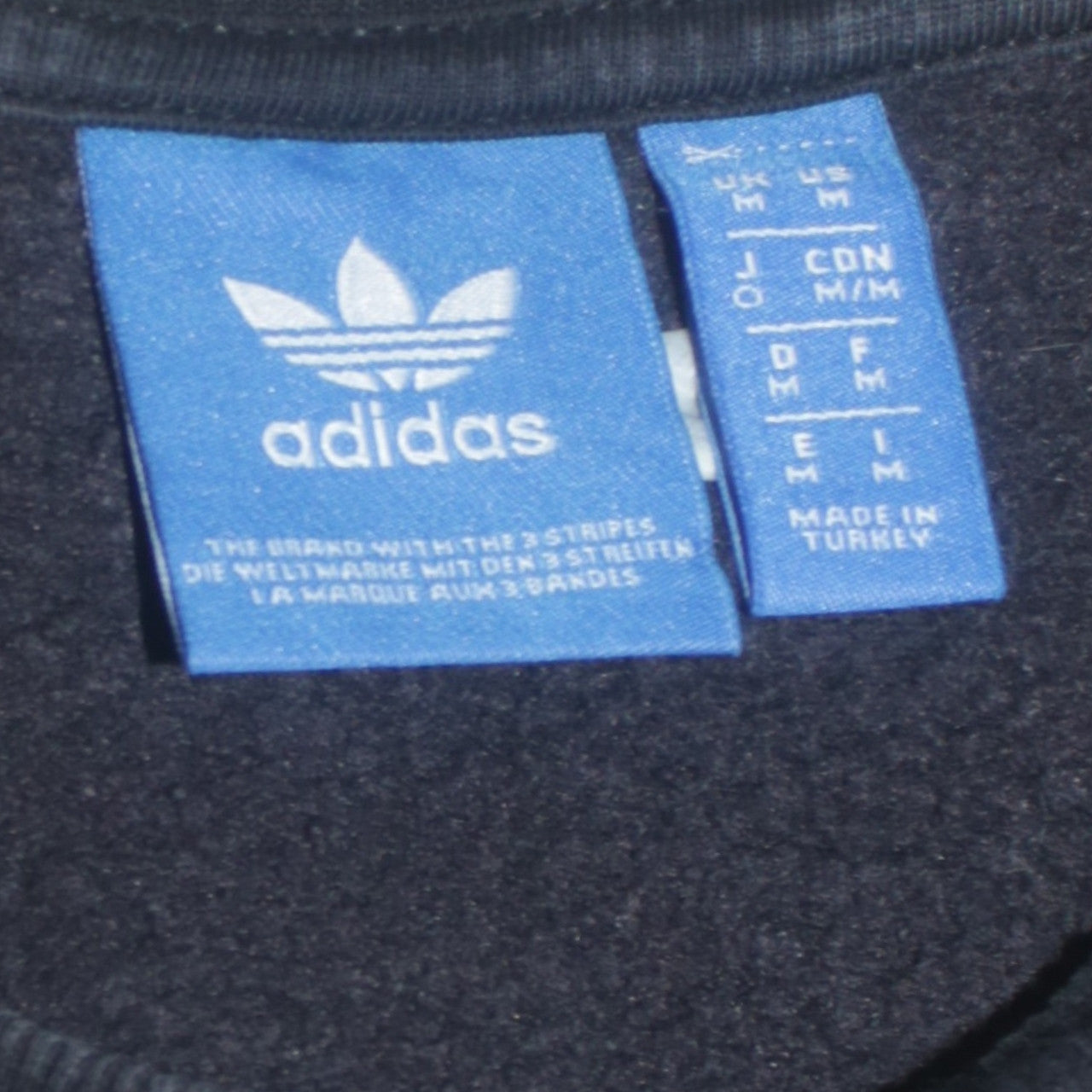 Adidas Men's Green Black Crew Neck Pullover Sweatshirt Size M