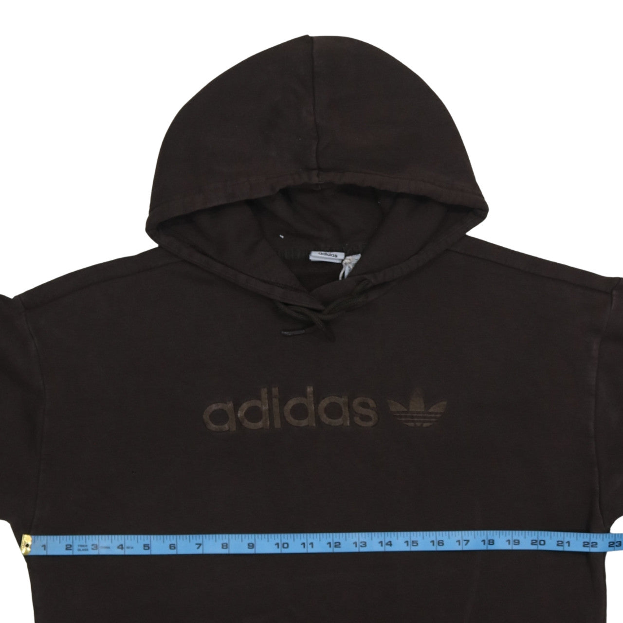Adidas Womens Brown Pullover Hoodie Size 12 Hooded Sweatshirt