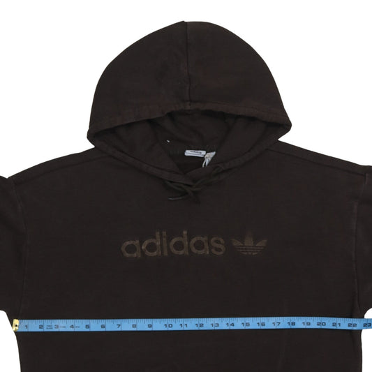 Adidas Womens Brown Pullover Hoodie Size 12 Hooded Sweatshirt