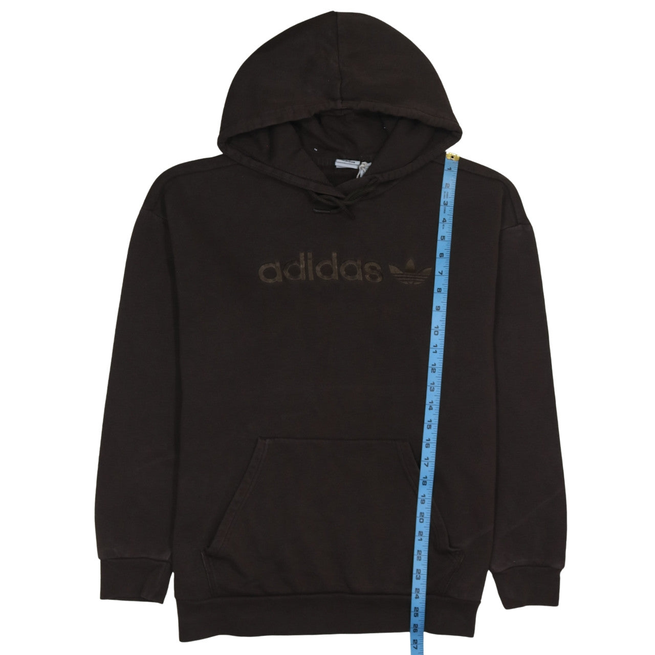 Adidas Womens Brown Pullover Hoodie Size 12 Hooded Sweatshirt