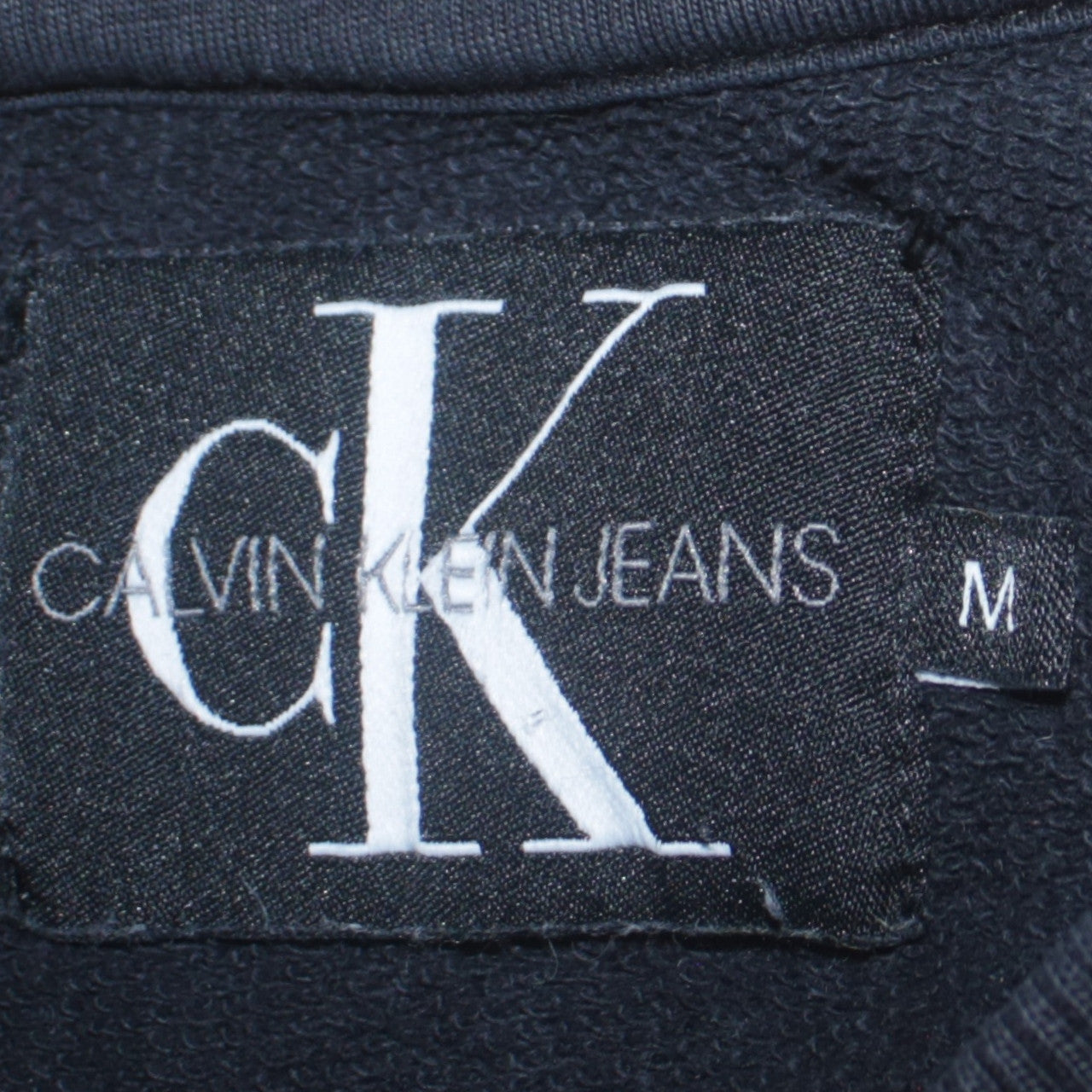 Calvin Klein Jeans Men's Black Logo Crew Neck Sweatshirt M