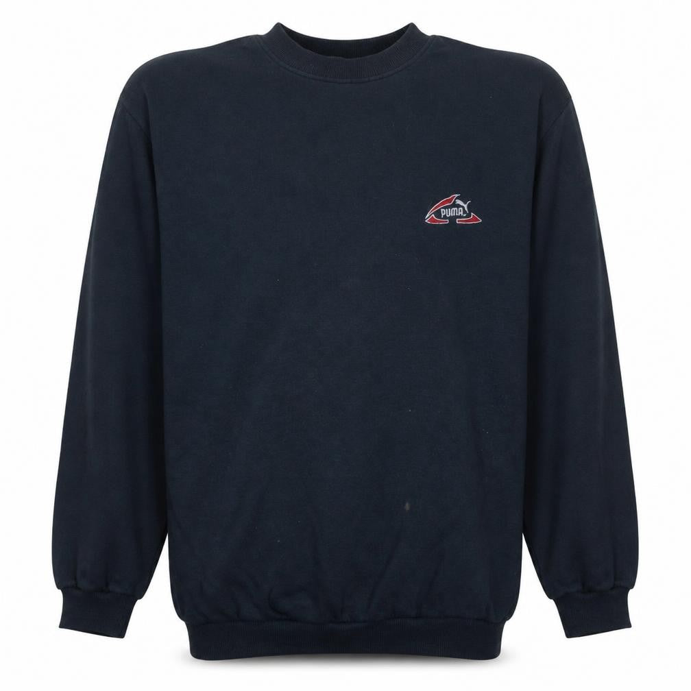 Puma Men’s Blue XL Pullover Sweatshirt Vintage Logo Fleece