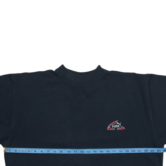 Puma Men’s Blue XL Pullover Sweatshirt Vintage Logo Fleece