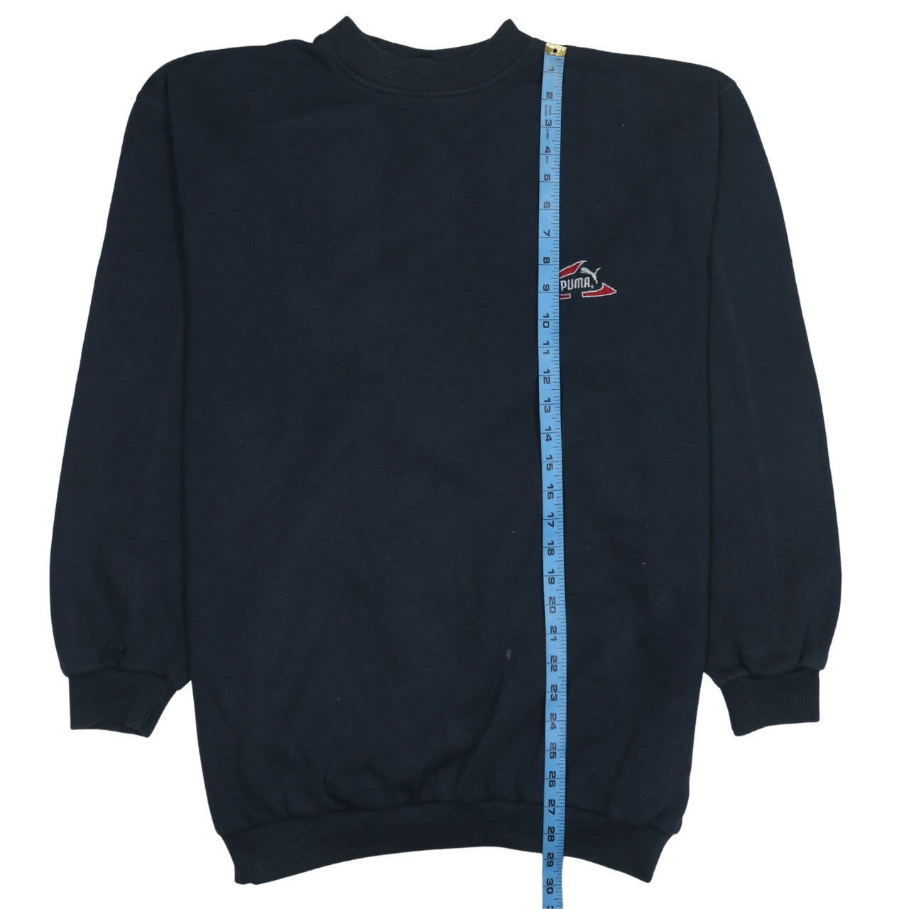 Puma Men’s Blue XL Pullover Sweatshirt Vintage Logo Fleece