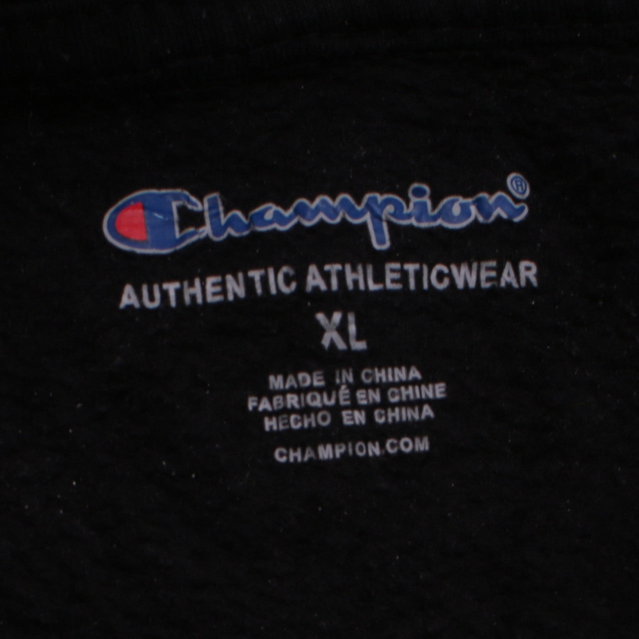 Champion Womens Black XL Pullover Hoodie Sweatshirt