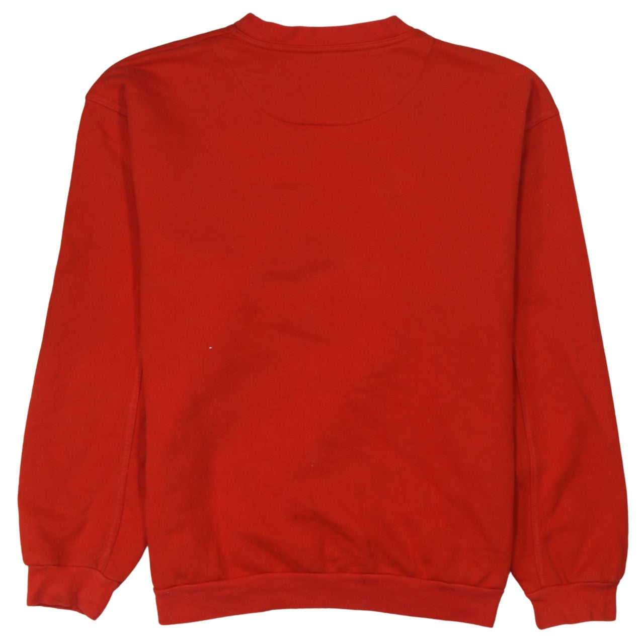 Le Coq Sportif Mens Red Cotton Crew Neck Pullover Sweatshirt L